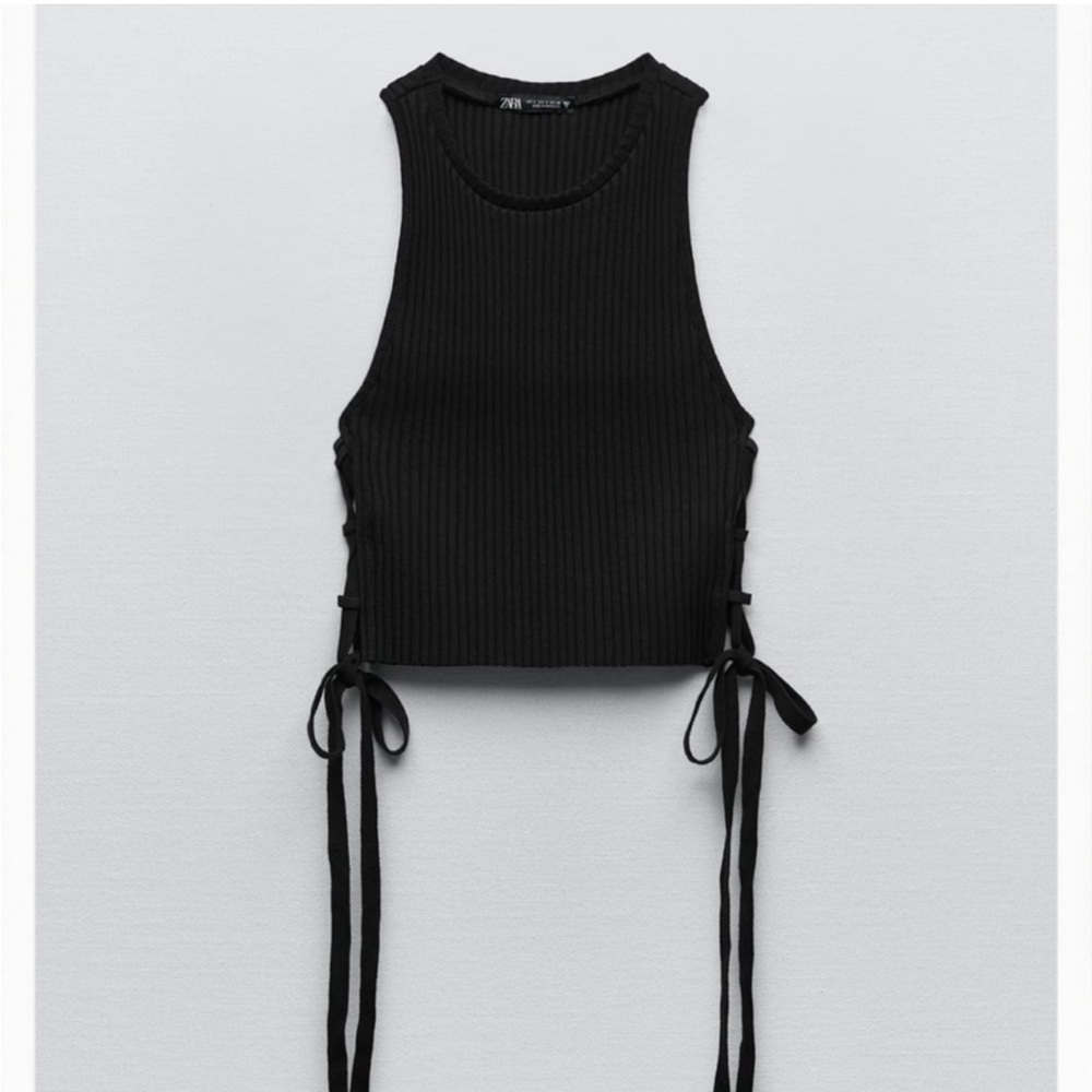 Zara Ribbed Crop Top